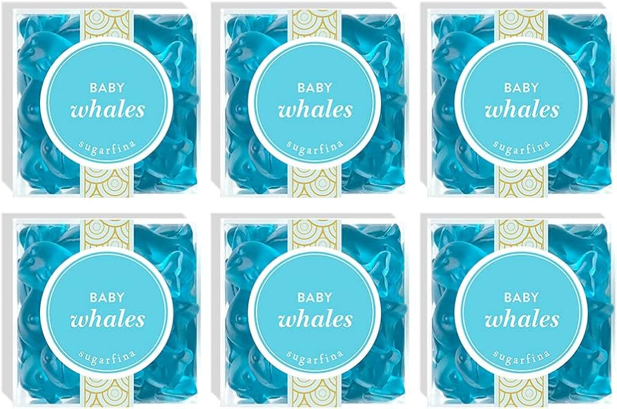 Sugarfina Baby Whales Small Candy Cube Gummies, 3.8oz, 1 Count | Amazon (US)