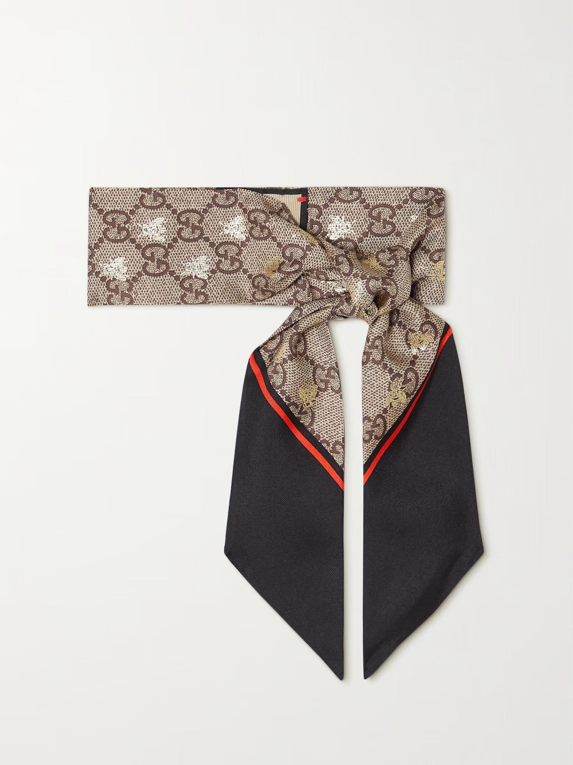 Metallic printed silk-twill scarf | NET-A-PORTER (US)