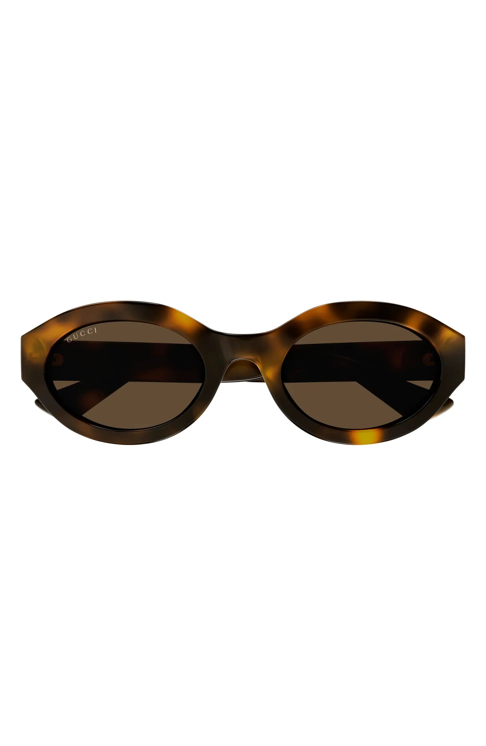 Gucci 53mm Small Oval Sunglasses | Nordstrom | Nordstrom
