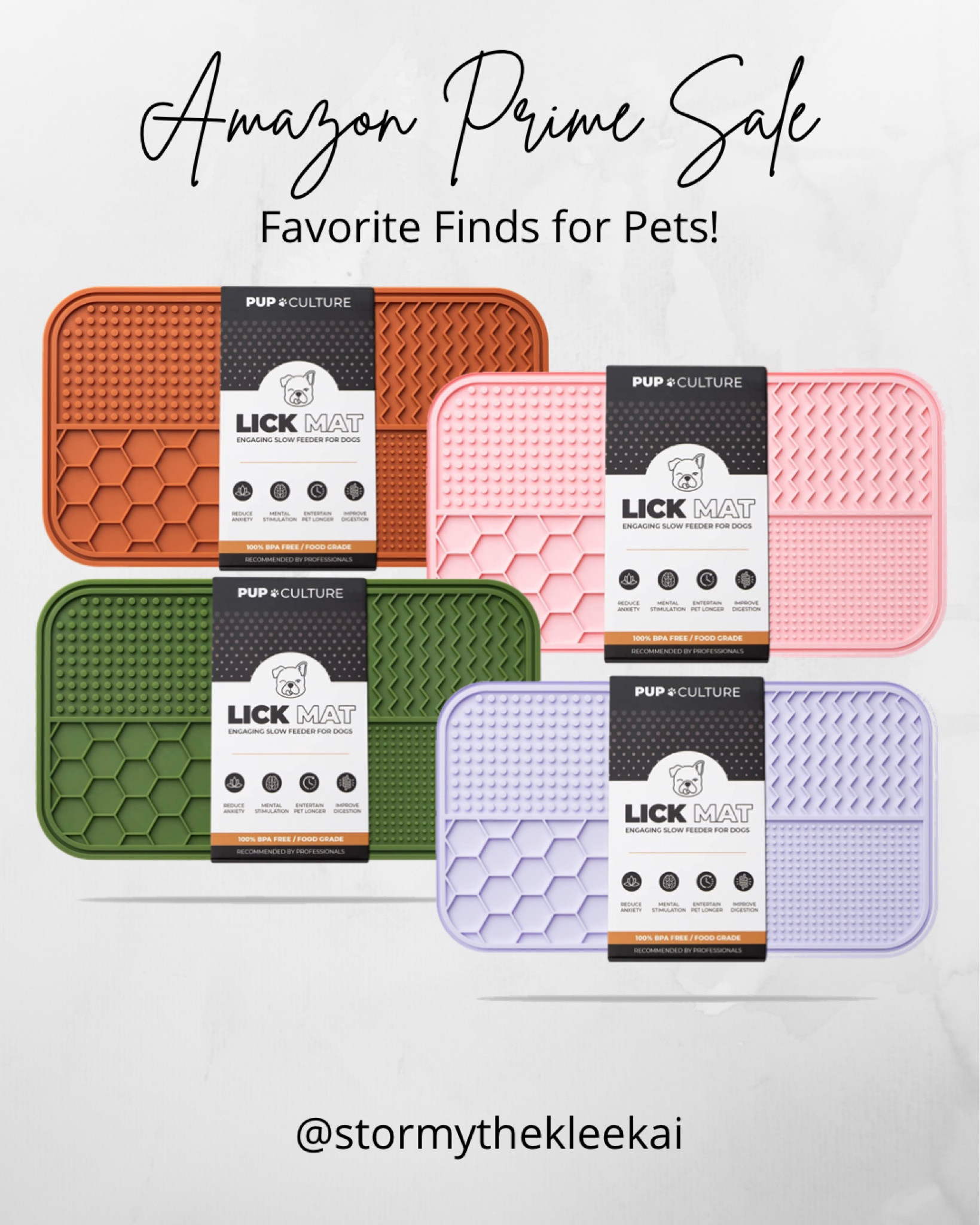 Amazon Prime Deal! Lick mats for dogs in pretty colors!

#LTKunder50 #LTKfamily #LTKsalealert