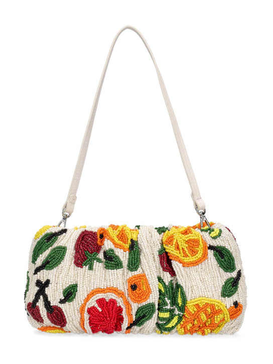 Bean glass beaded shoulder bag - Staud - Women | Luisaviaroma | Luisaviaroma
