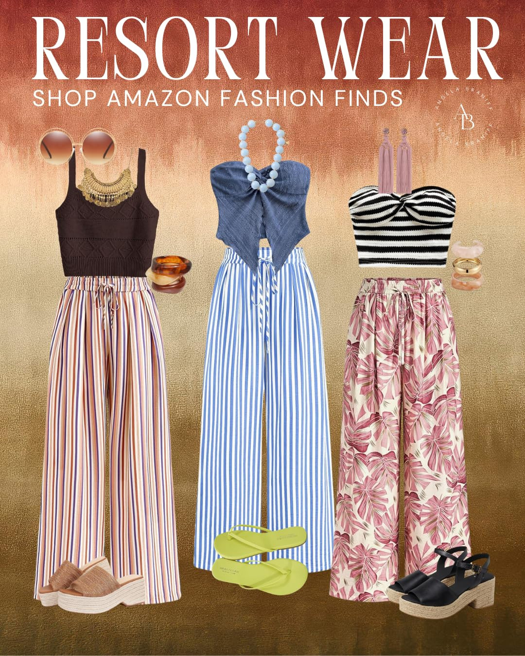 I can't get enough of these vibrant palazzo pants! Perfect for a resort-chic look. 🌴👗
#reso... | Amazon (US)