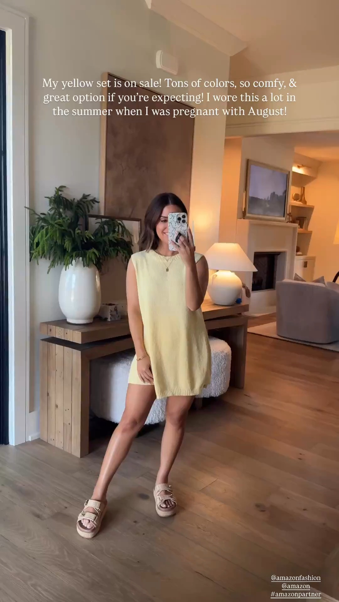 My butter yellow set is a part of the @amazon Spring Sale! Wearing and small and it is so comfy! PS- if you are expecting this is a great option! I wore a lot while pregnant in the summer with August! I would only size up if you are towards the end of your pregnancy; otherwise, your regular size should be fine because there is tons of stretch. 

#LTKBump #LTKSeasonal #LTKSaleAlert