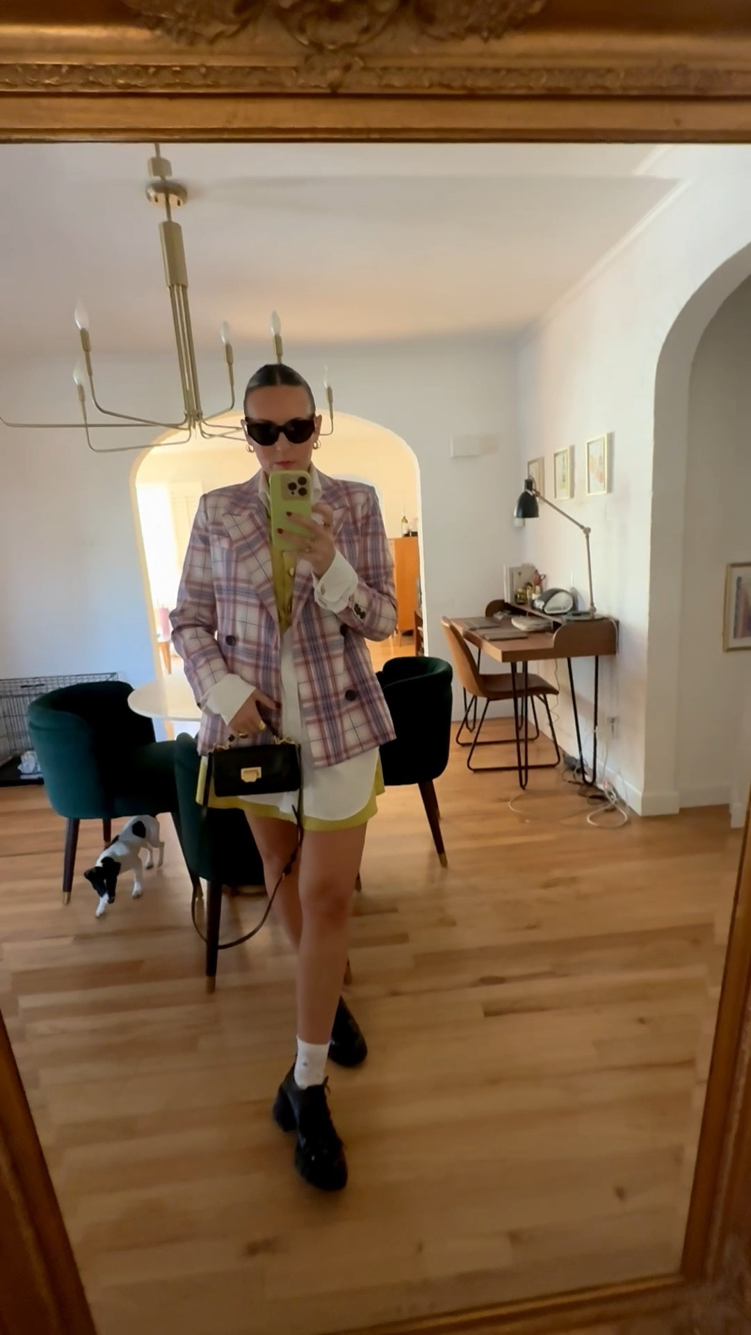 Playing with proportions + prints today 🎨
I styled this chartreuse mini and matching vest with an oversized thrifted men’s button-up — then layered on a multicolored plaid blazer for a mix that’s structured, yet playful. Finished the look with my Brandon Blackwood mini bag (because she goes with everything).

Fashion is meant to be fun — don’t be afraid to mix bold colors and textures. That’s where the magic happens ✨

#StyledByTaste #LTKfashion #OOTD #FallStyle #BrandonBlackwood #StyleInspo #ThriftedStyle #BoldFashion #MixAndMatch

#LTKStyleTip #LTKMidsize #LTKWorkwear