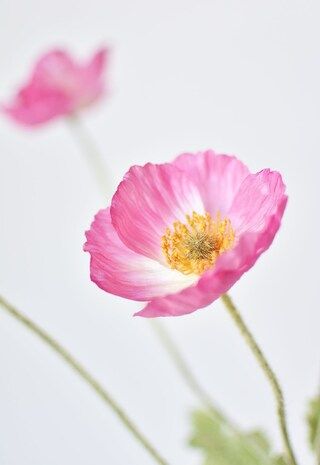 24" Faux Pink Poppy Stem | Michaels Stores