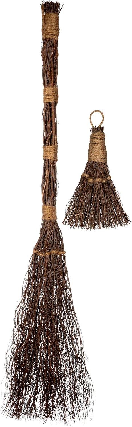 Cinnamon Brooms 36" and 6" - Cinnamon Broomstick Scented Combo - Mini Broom 6" & Large Broom 36" ... | Amazon (US)