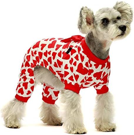 Fitwarm 100% Cotton Dog Birthday Pajamas Gifts Costumes Pet Clothes Cat Jumpsuits Onesies Jammies | Amazon (US)