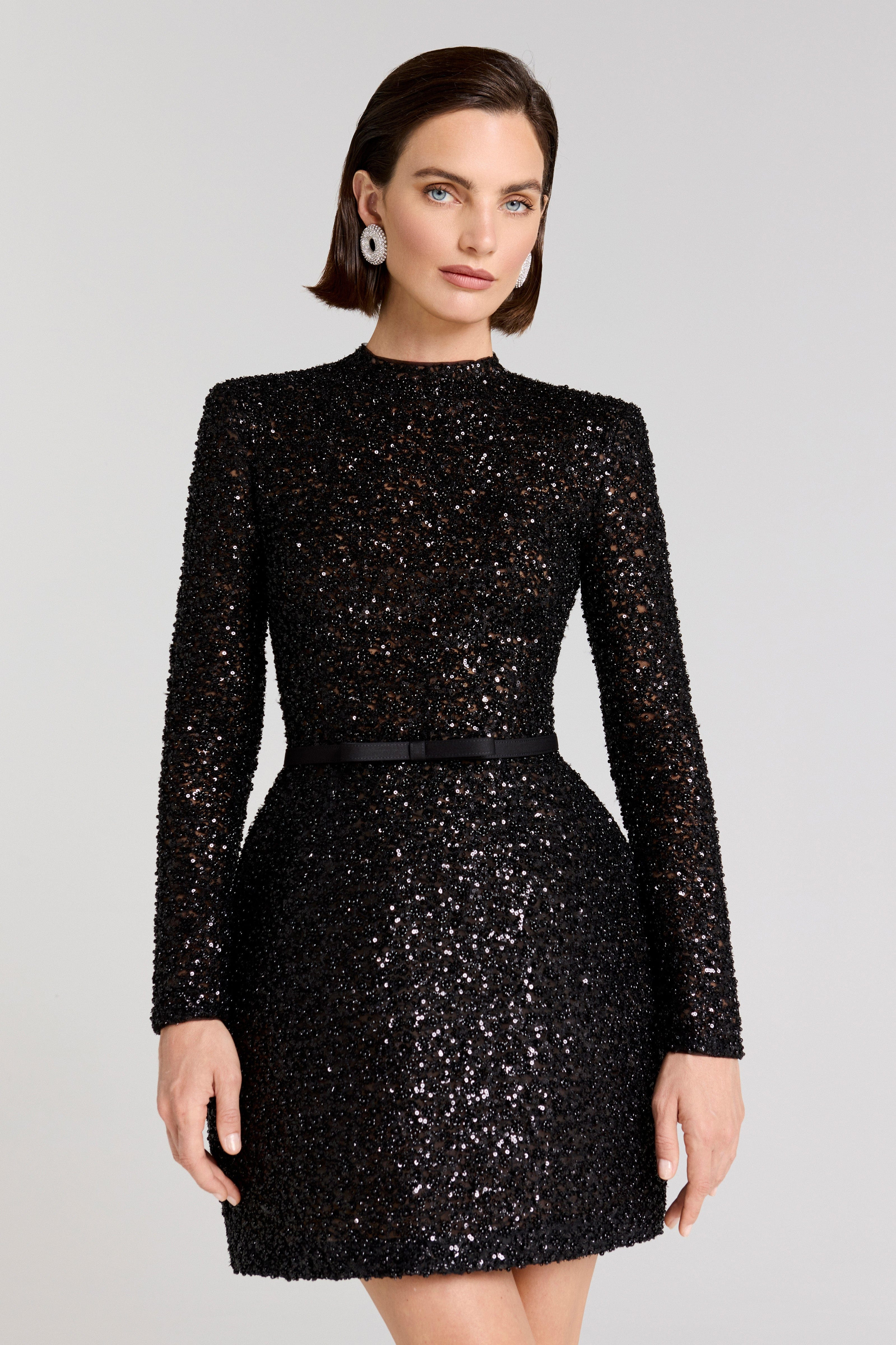 Edie Black Dress | Nadine Merabi