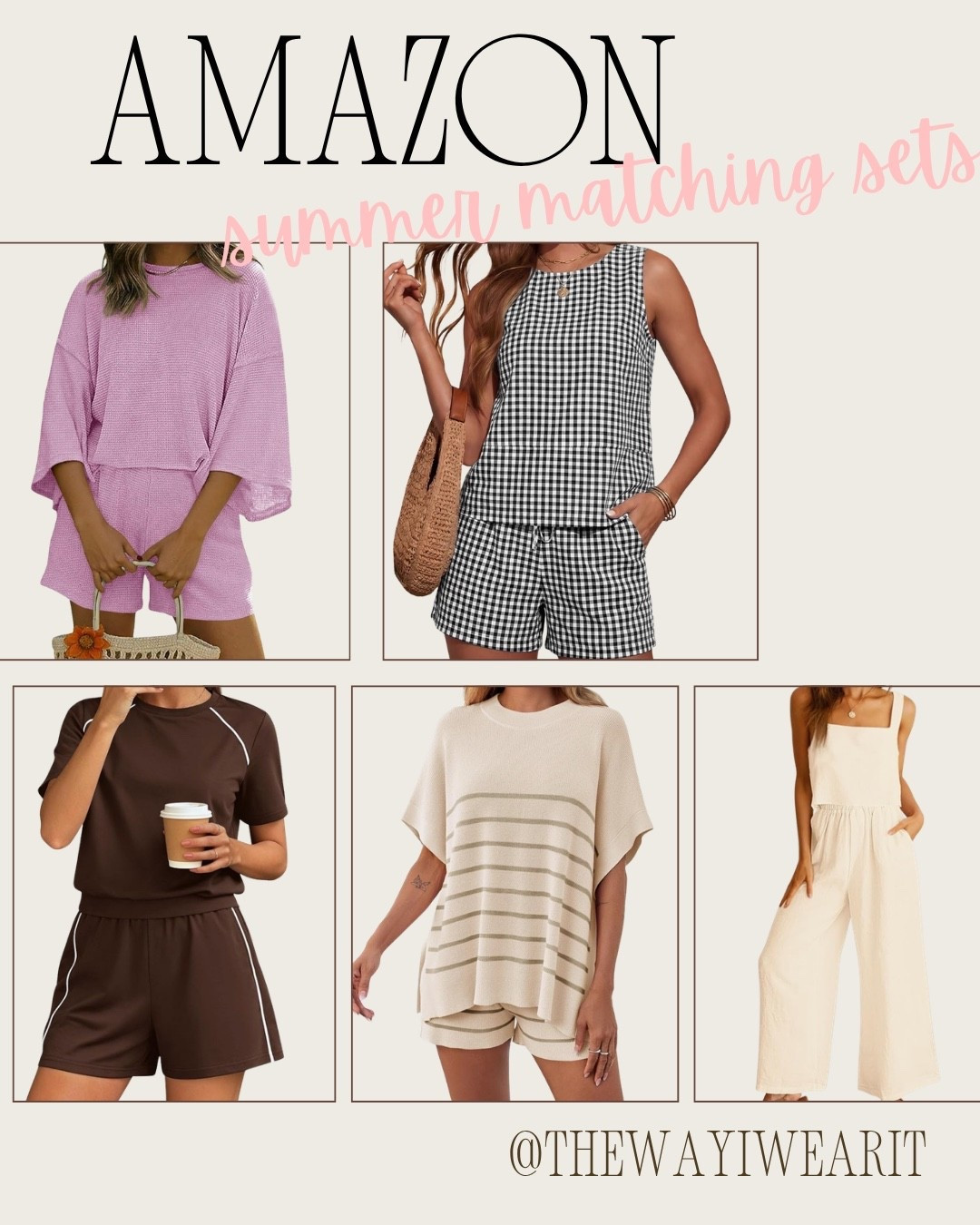 Stylish and comfy matching sets to wear this summer! #FoundItOnAmazon

#LTKootd #LTKSeasonal #LTKmomlife