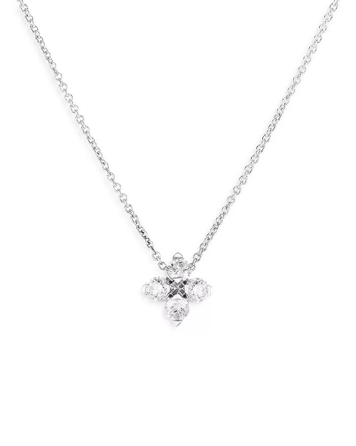 18K Gold Love in Verona Diamond Flower Pendant Necklaces, 16-18" | Bloomingdale's (US)