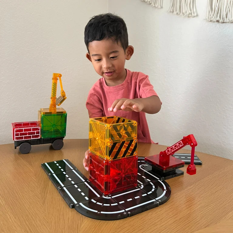 MAGNA-TILES Builder 32-Piece Magnetic Construction Set, The ORIGINAL Magnetic Building Brand, for... | Walmart (US)