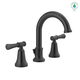 Chamberlain 8 in. Widespread 2-Handle Bathroom Faucet in Matte Black | The Home Depot