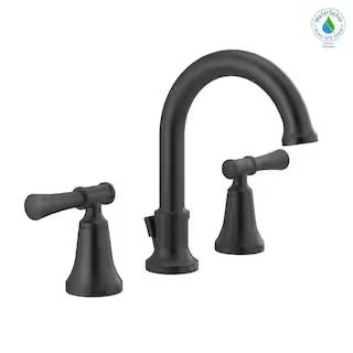 Delta Chamberlain 8 in. Widespread 2-Handle Bathroom Faucet in Matte Black-35747LF-BL - The Home ... | The Home Depot