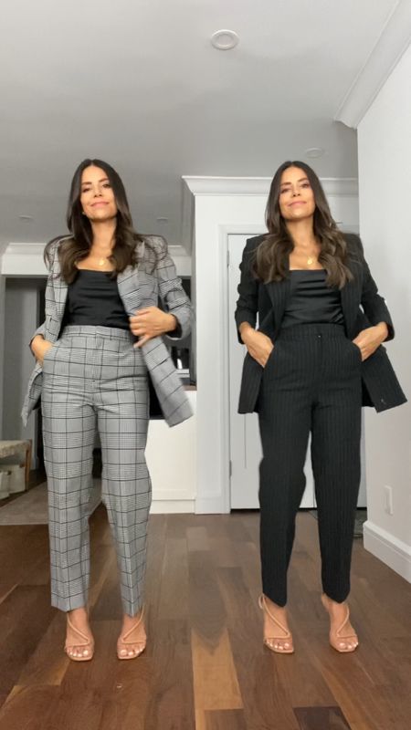 Plaid and pinstripe suits from @Express! Can't wait to style these sets to is fall. 

#LTKstyletip #LTKSeasonal #LTKworkwear