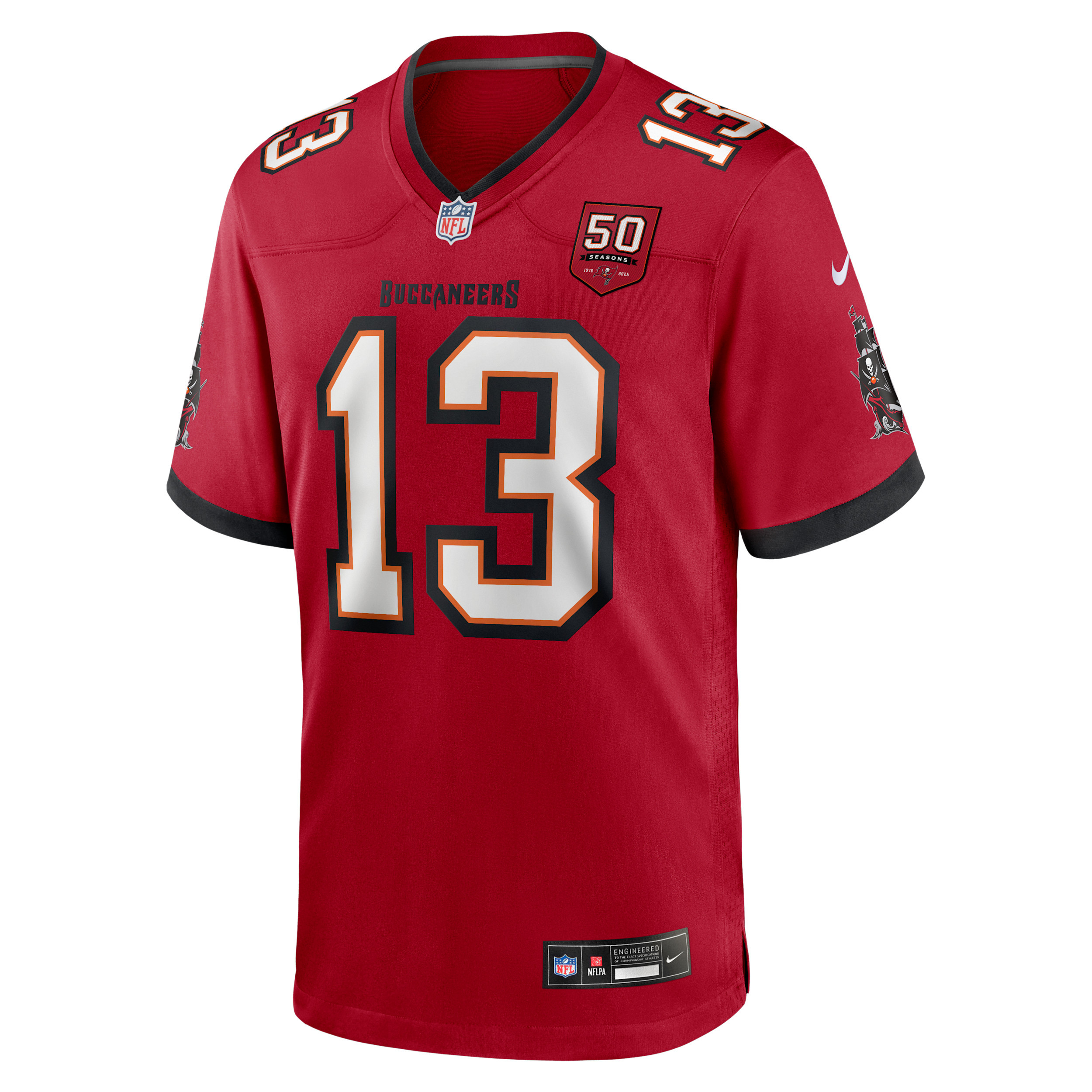 Mike Evans Tampa Bay Buccaneers 50th Anniversary Nike Men's NFL Game Jersey in Red | 67NMTBGH8BF-AWQ | Nike (US)
