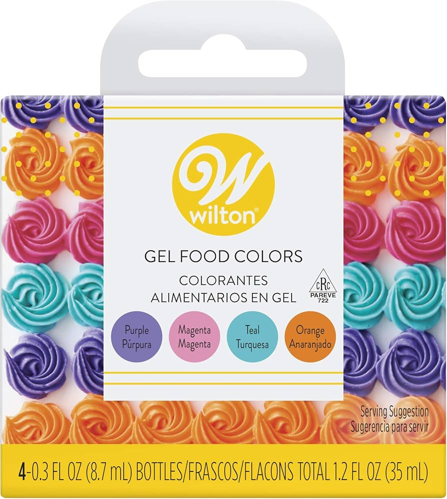 Wilton Neon Food Coloring Gel Icing Color Set, Vibrant Gel-Based Cake & Cookie Decorating Colors,... | Amazon (US)