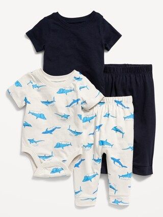 4-Piece Bodysuit and Pants Set for Baby | Old Navy (US)