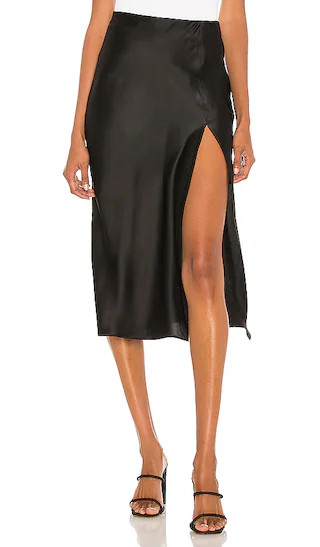 Ludlow Slit Skirt in Black | Revolve Clothing (Global)
