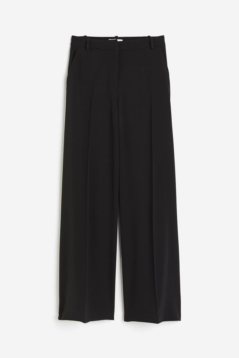 Wide-leg Pants - Black - Ladies | H&M US | H&M (US + CA)