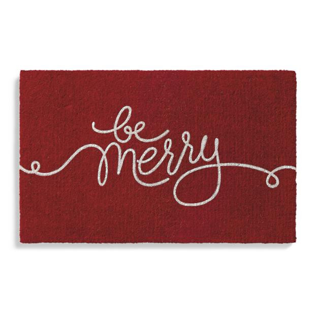 Be Merry Coir Door Mat | Grandin Road | Grandin Road