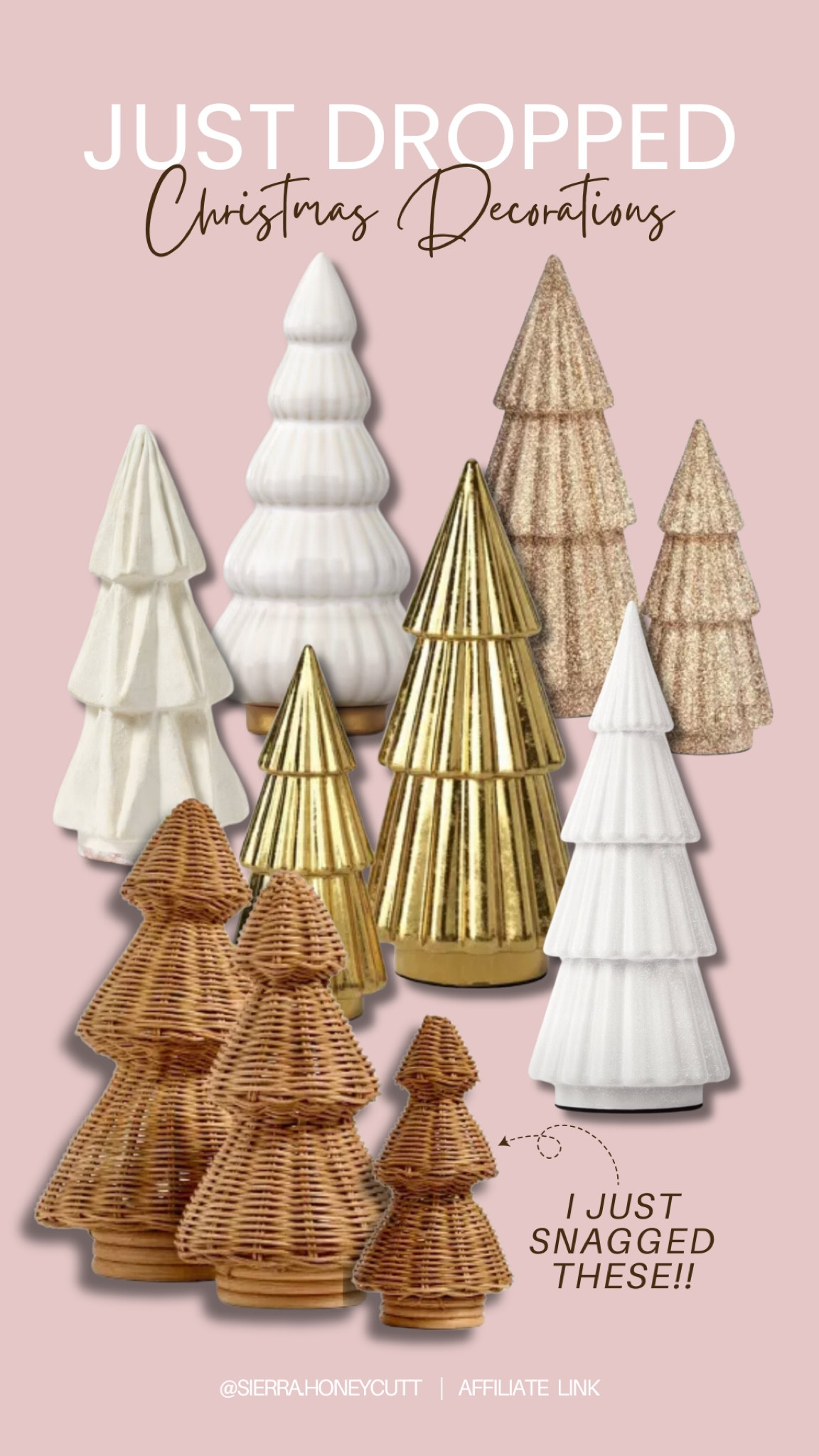 Just dropped // the prettiest tabletop Christmas trees at Target 😍✨🎄 

Seasonal, McGee and co, threshold, wondershop, holidays, gold, rattan, woven, gold, champagne, white, ivory, cream 

#LTKHoliday #LTKFindsUnder50 #LTKHome