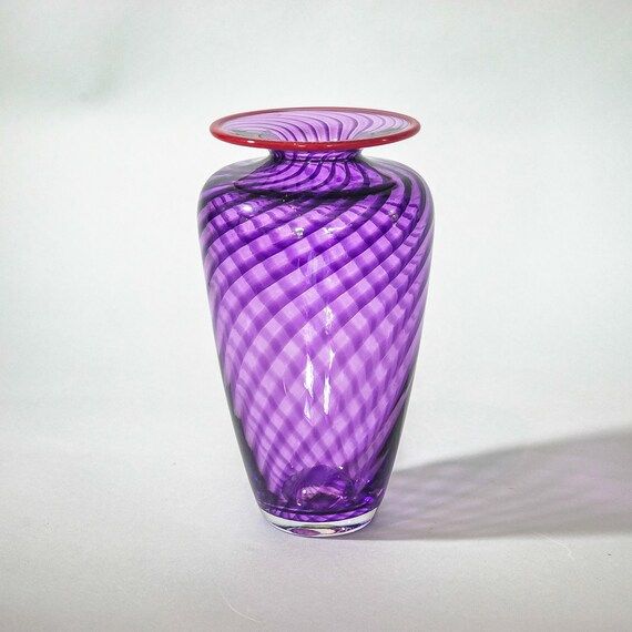 Blown Glass Shoulder Vase:  "Posh Purple" | Etsy (US)