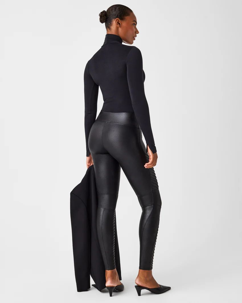 Faux Leather Moto Leggings | Spanx