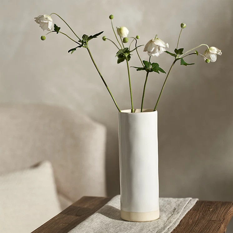 Parham Ceramic Cylinder Vase | The White Company UK & ROW