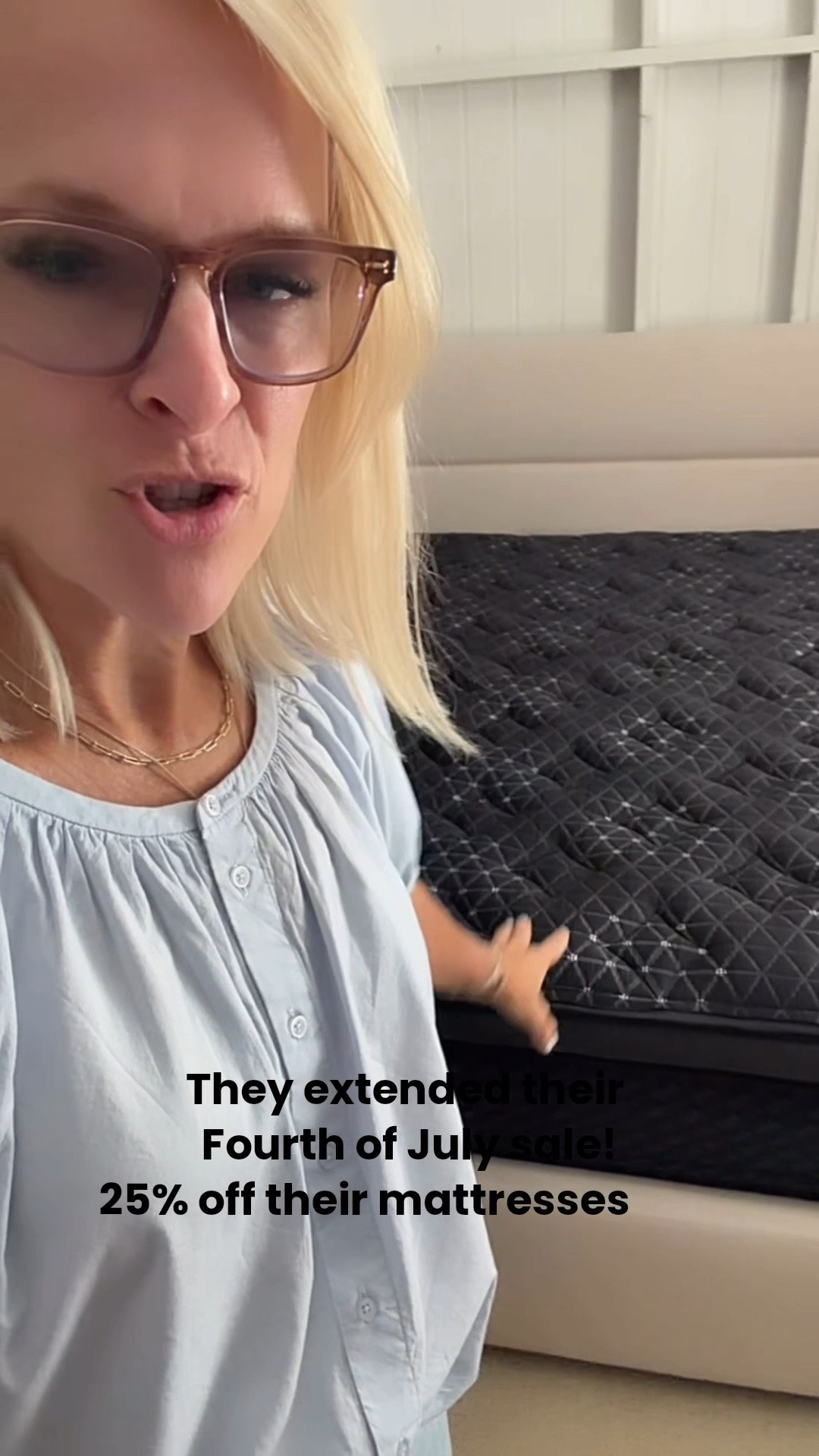 These mattresses are SO GOOD! Huge fan!! 
And they extended their Fourth of July sale where you can get 25% offsite wide 
Highly recommend ￼

#LTKOver40 #LTKSaleAlert #LTKHome