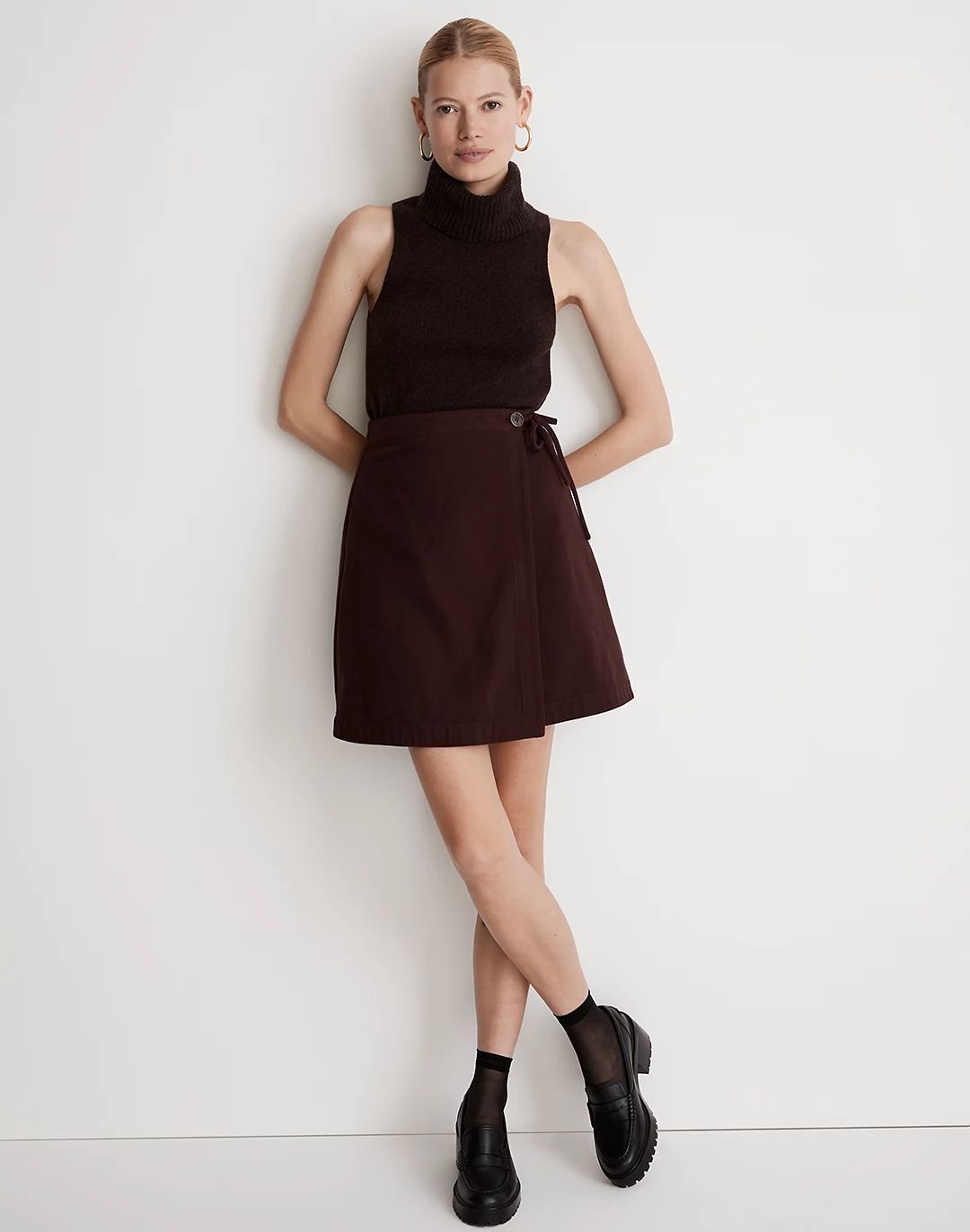 Moleskin Side-Tie Mini Skirt | Madewell