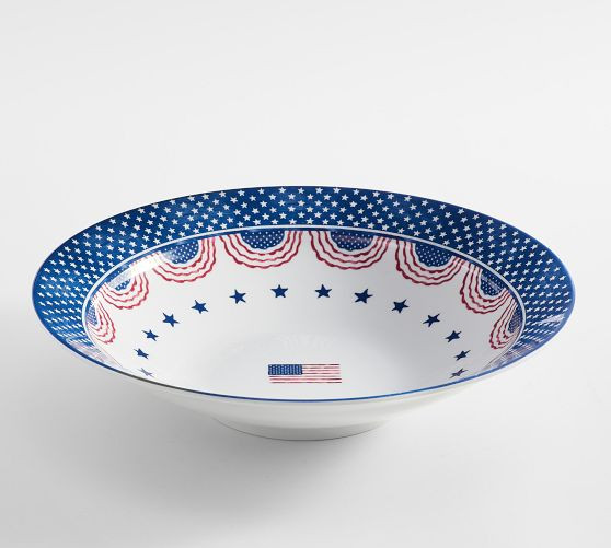Cabana Americana Outdoor Melamine Serving Bowl | Pottery Barn (US)