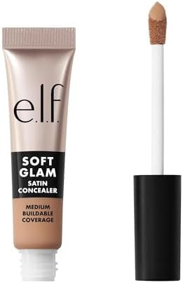 e.l.f. Soft Glam Satin Concealer, Medium Coverage For Blemishes & Under-Eye, Crease-Resistant, Lo... | Amazon (US)