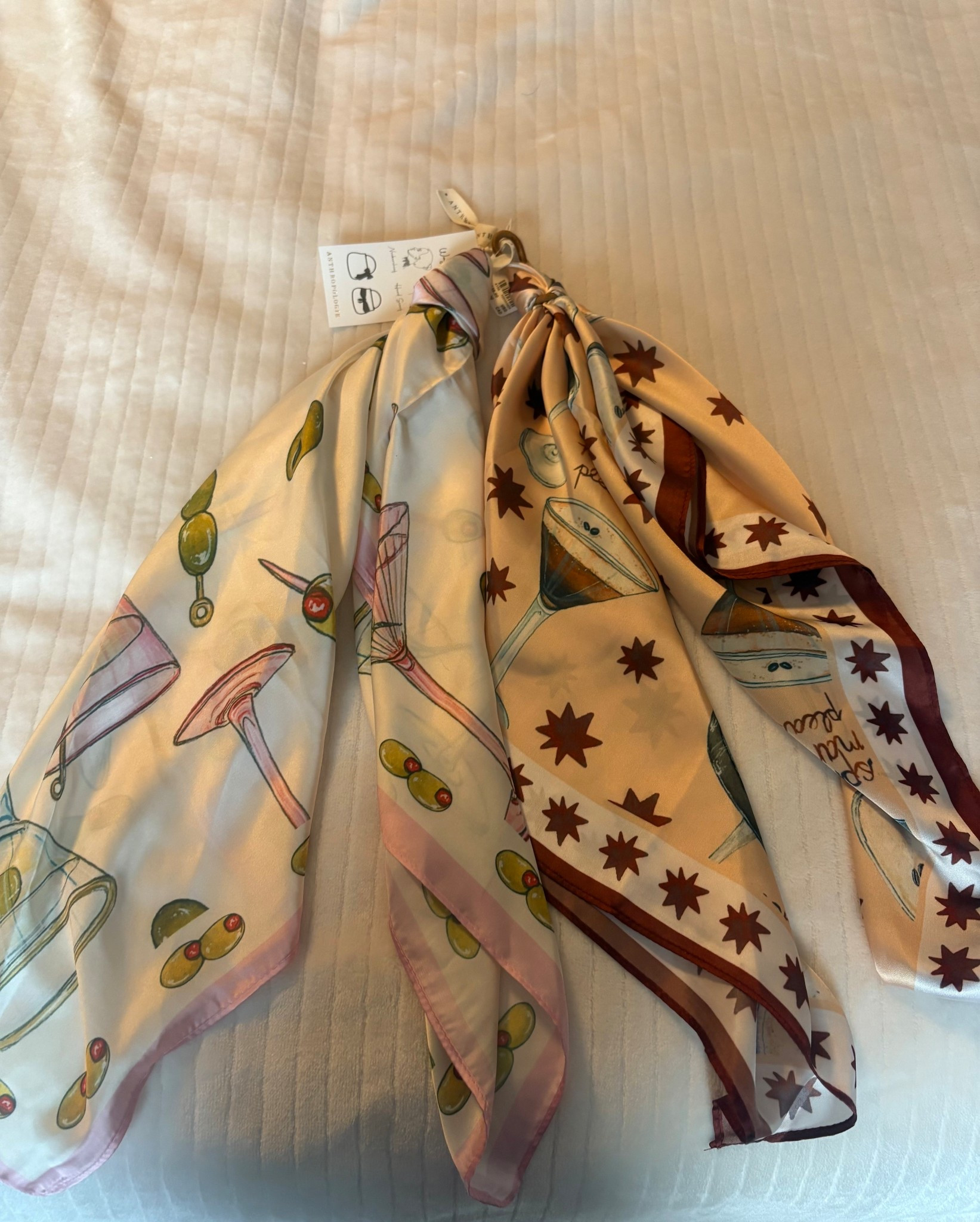 The cutest scarf set! I love these to tie around my neck, purse or hair to add an extra touch to my styled outfit.

Scarf. Espresso Martini scarf. Anthropologie. Gift Idea. Hostess Gift. Gifts for her#LTKStyleTip

Follow my LTK @EmilyAnneGardner on the @shop.LTK app to view this post and get my exclusive app-only content!

#liketkit #LTKHoliday #LTKFindsUnder50
@shop.ltk
https://liketk.it/5xoOq

#LTKGiftGuide #LTKFindsUnder50 #LTKHoliday