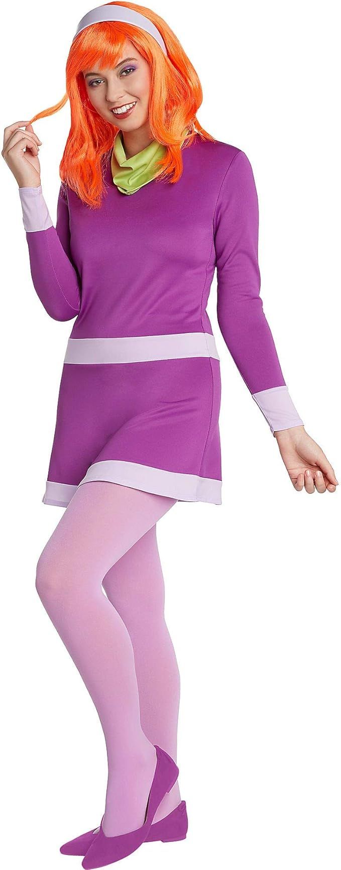 Jerry Leigh Scooby-Doo Daphne Costume for Adults, Standard Size, a Purple Mini Dress, a Headband,... | Amazon (US)