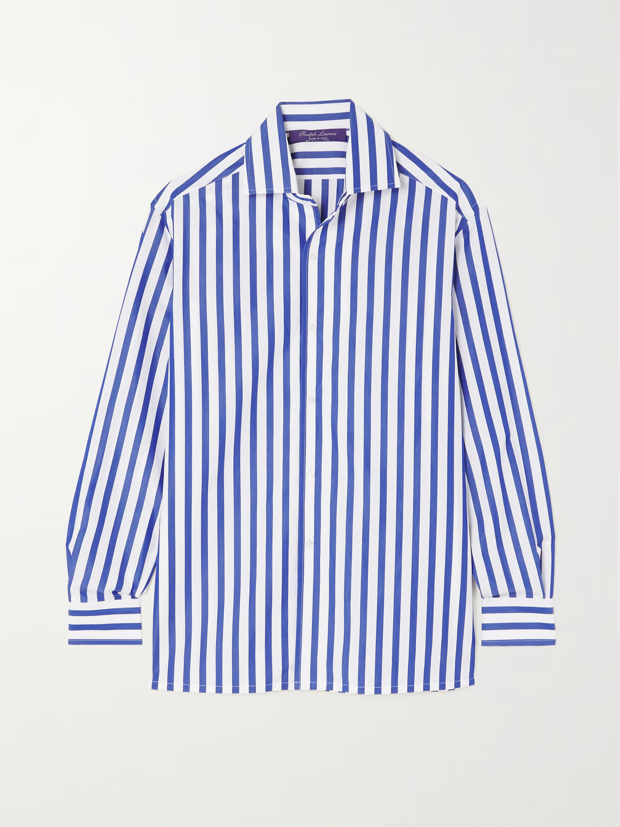 Capri striped cotton-poplin shirt | NET-A-PORTER (US)