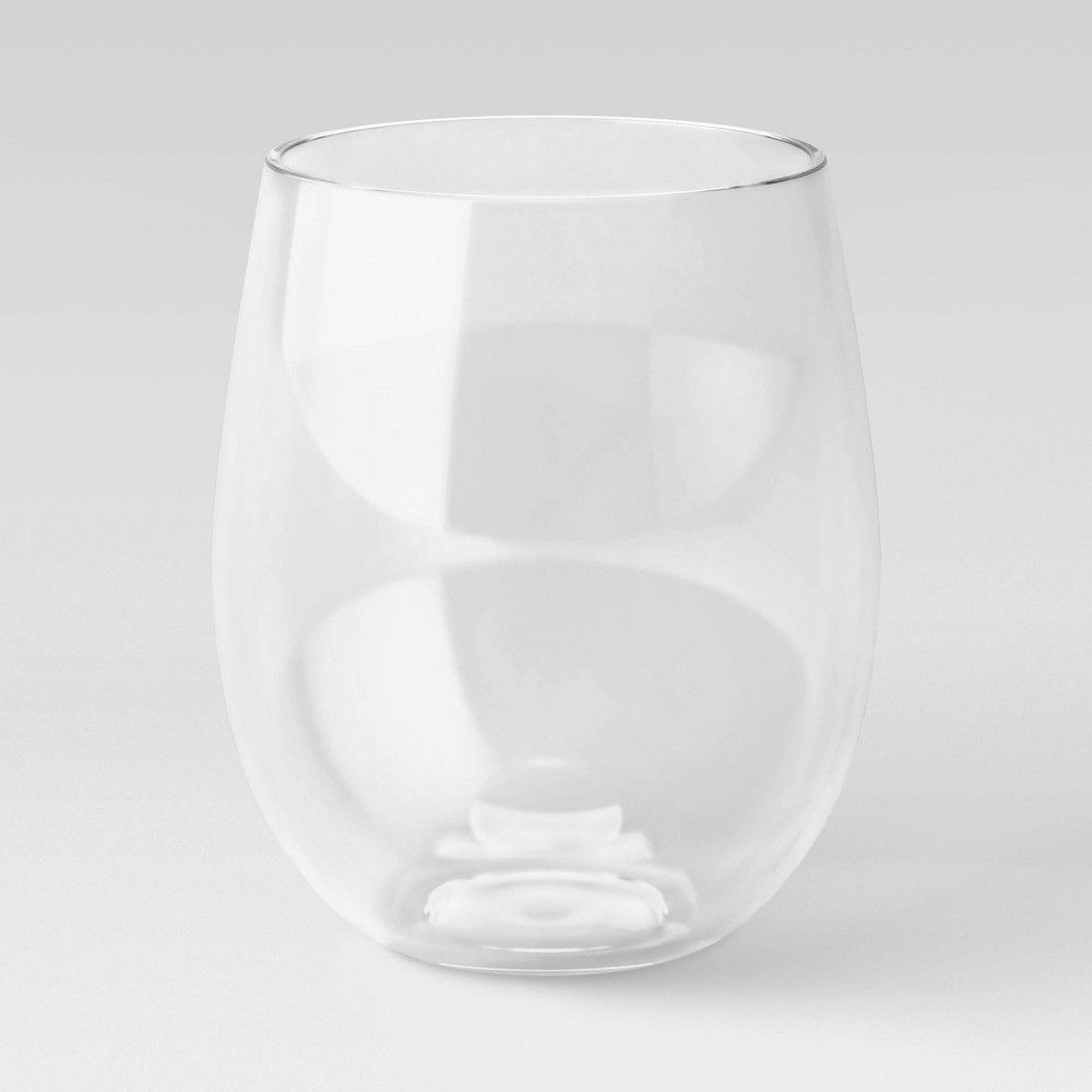 18oz Plastic Stemless Wine Glass - Threshold | Target