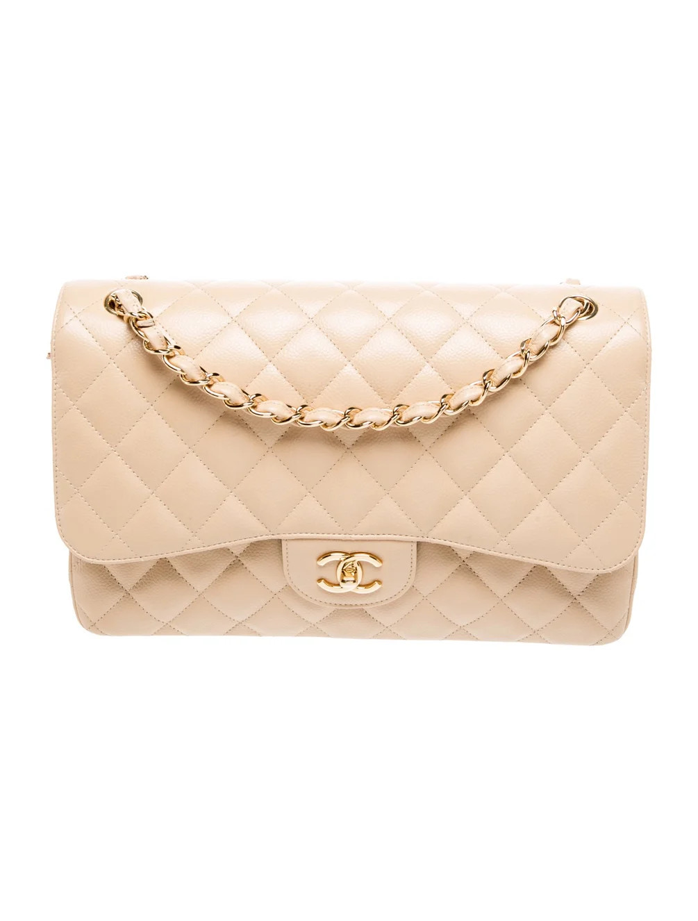 Chanel Classic Jumbo Double Flap Bag - Neutrals Shoulder Bags, Handbags - CHA1398721 | The RealRe... | The RealReal
