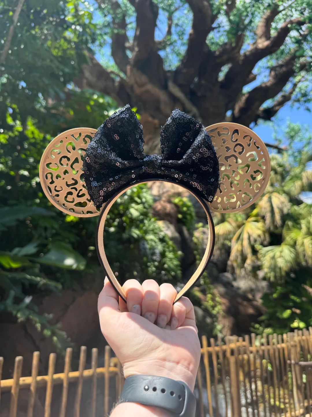 Leopard park Mouse Ears, Animal Kingdom Inspired 3D Printed Ears, Leopard Inspired Mouse Ears, An... | Etsy (US)