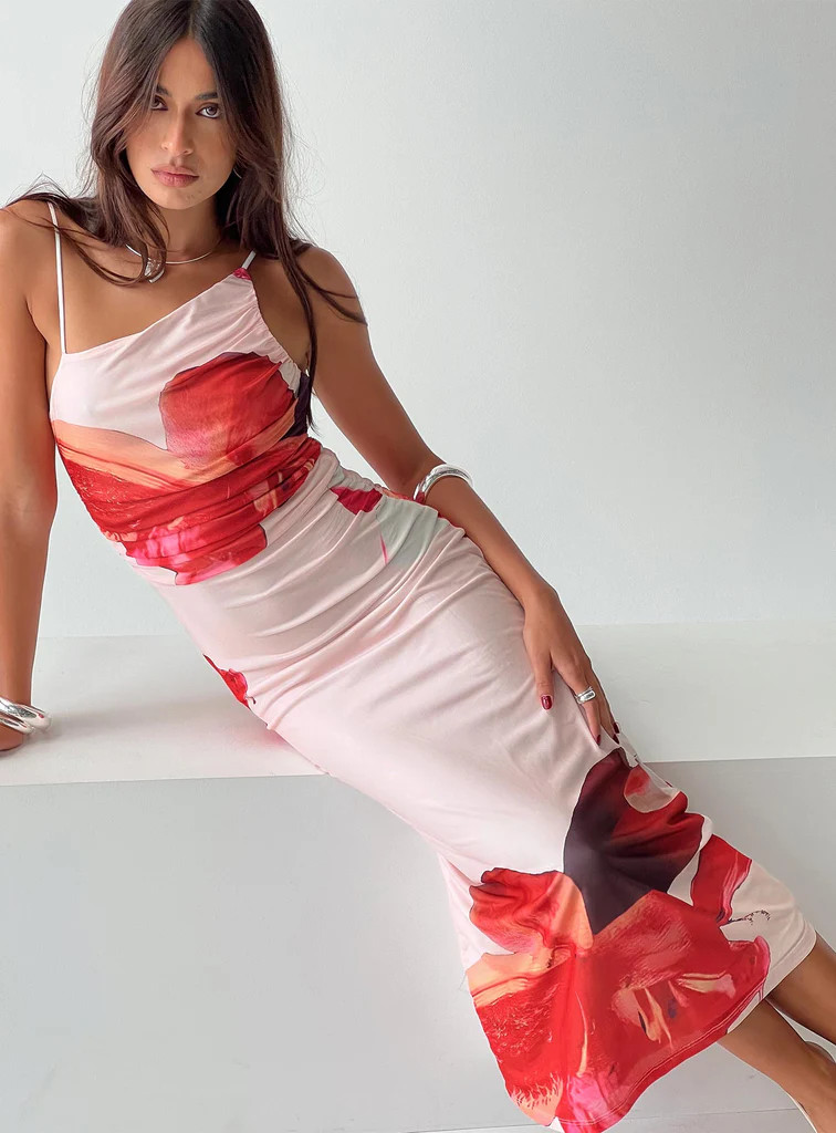 Simeon Maxi Dress Floral Multi | Princess Polly US