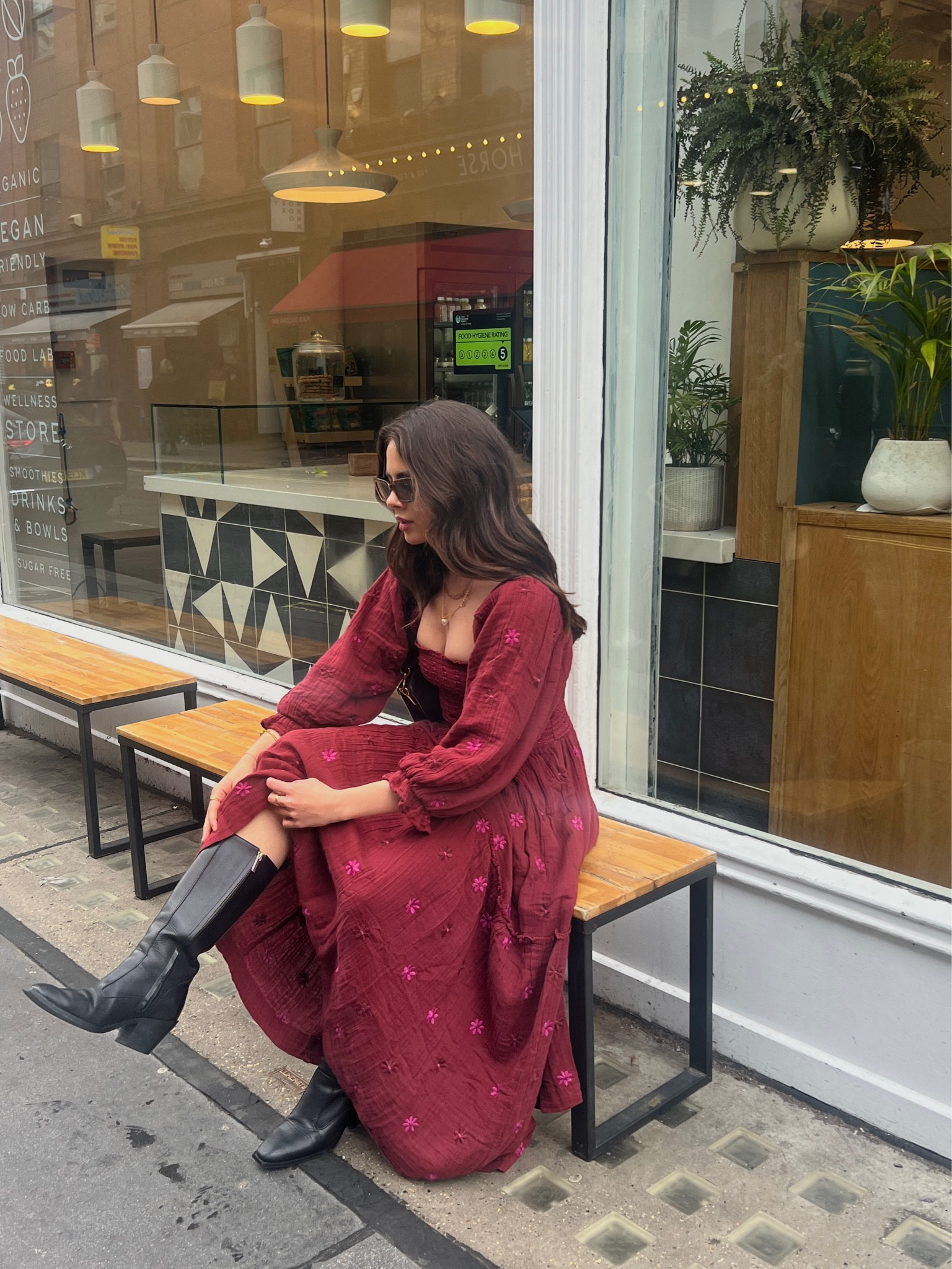 Free People Spring Dress, Flattered boots, Quay Sunnies, spring dress, London fashion, spring outfit, outfit of the day

#LTKeurope