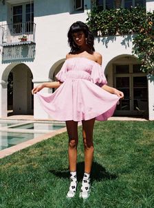 Halton Mini Dress Pink | Princess Polly US