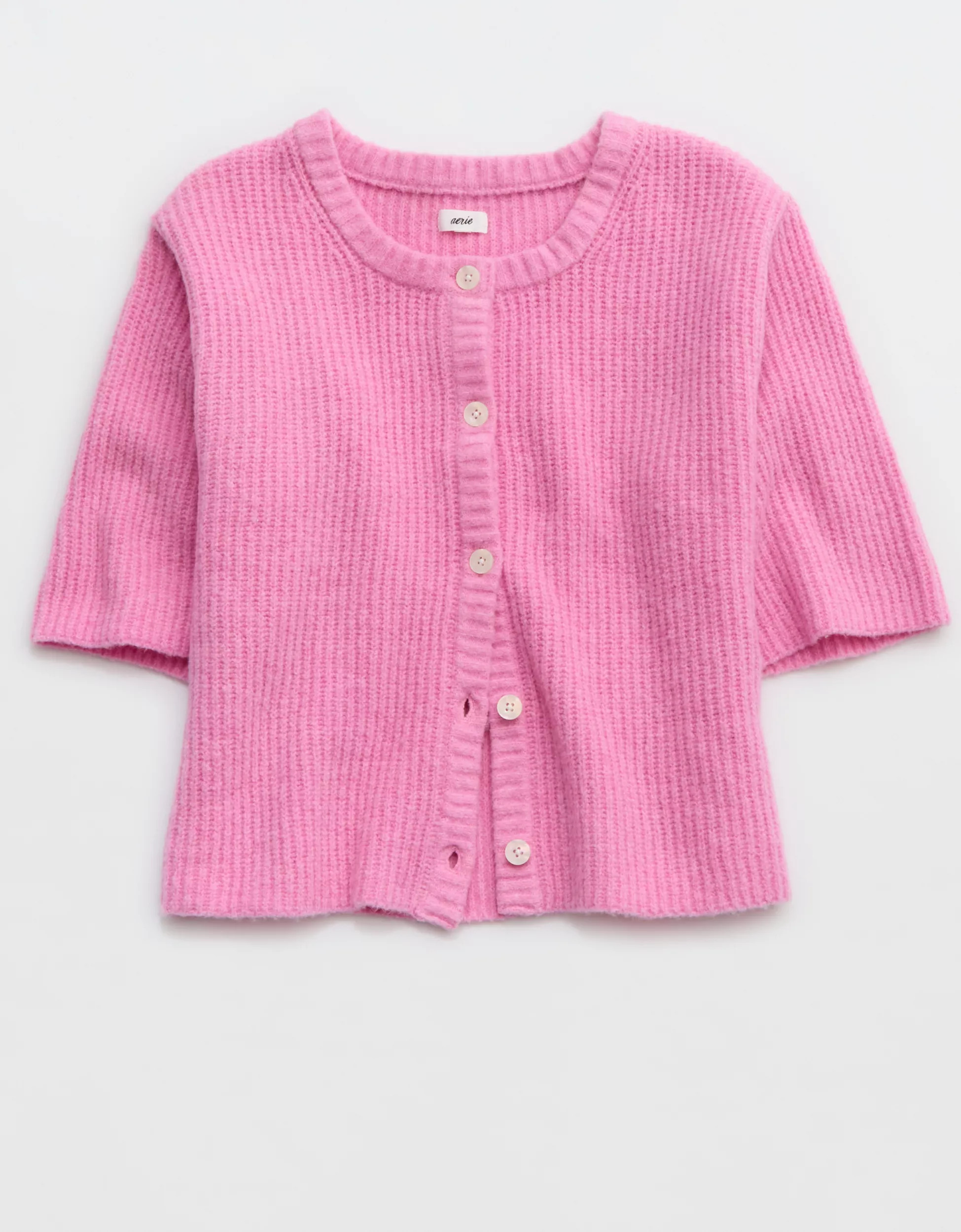 Aerie unREAL Short Sleeve Cardigan | Aerie
