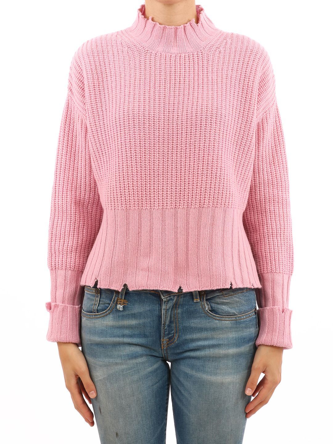 MSGM Pink Turtleneck Sweater | Italist.com US