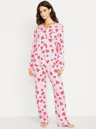 Sunday Sleep Knit Jersey Pant Set | Old Navy (US)