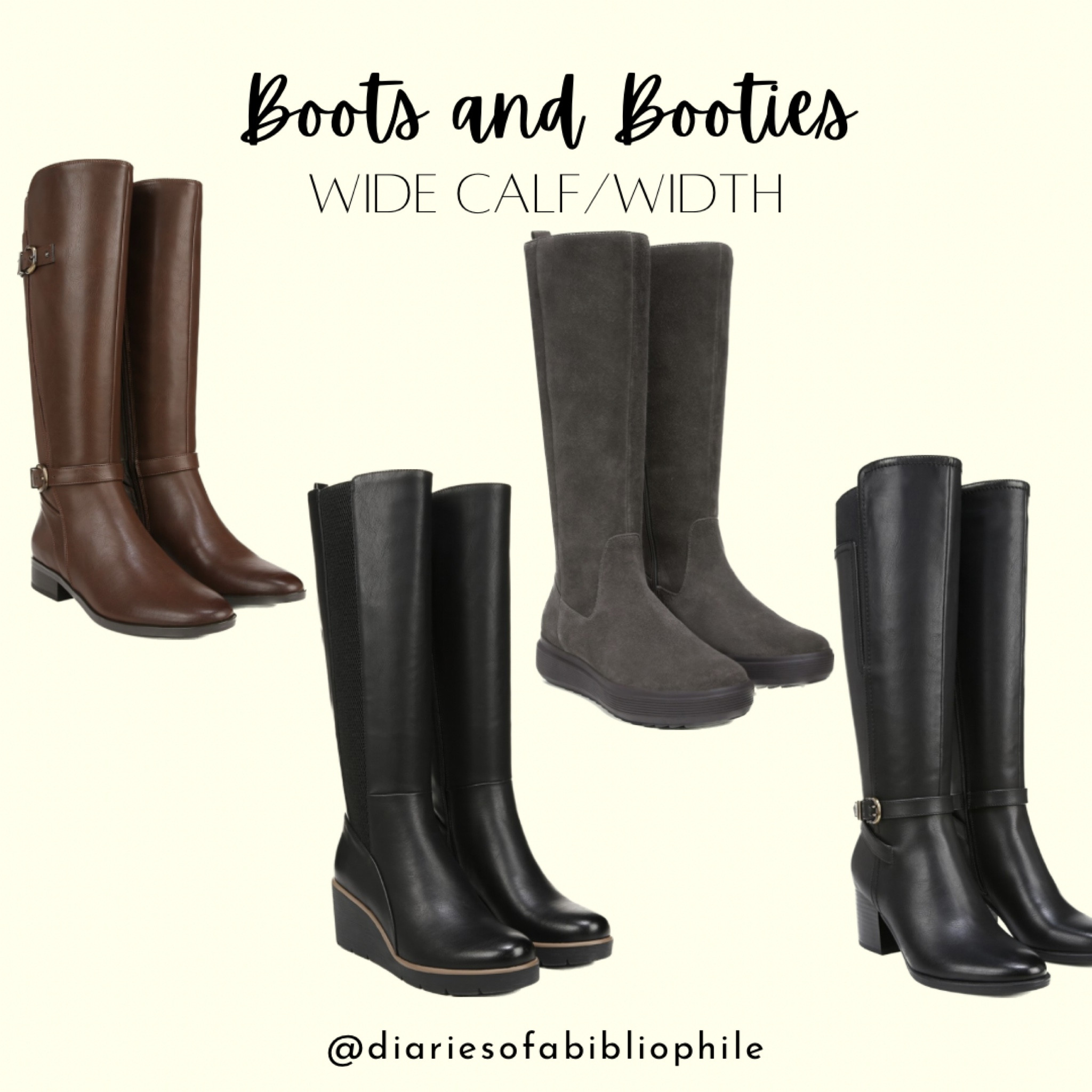 Black boots, brown boots, knee high boots, riding boots, leather boots, wide calf boots

#LTKshoecrush #LTKSeasonal #LTKplussize