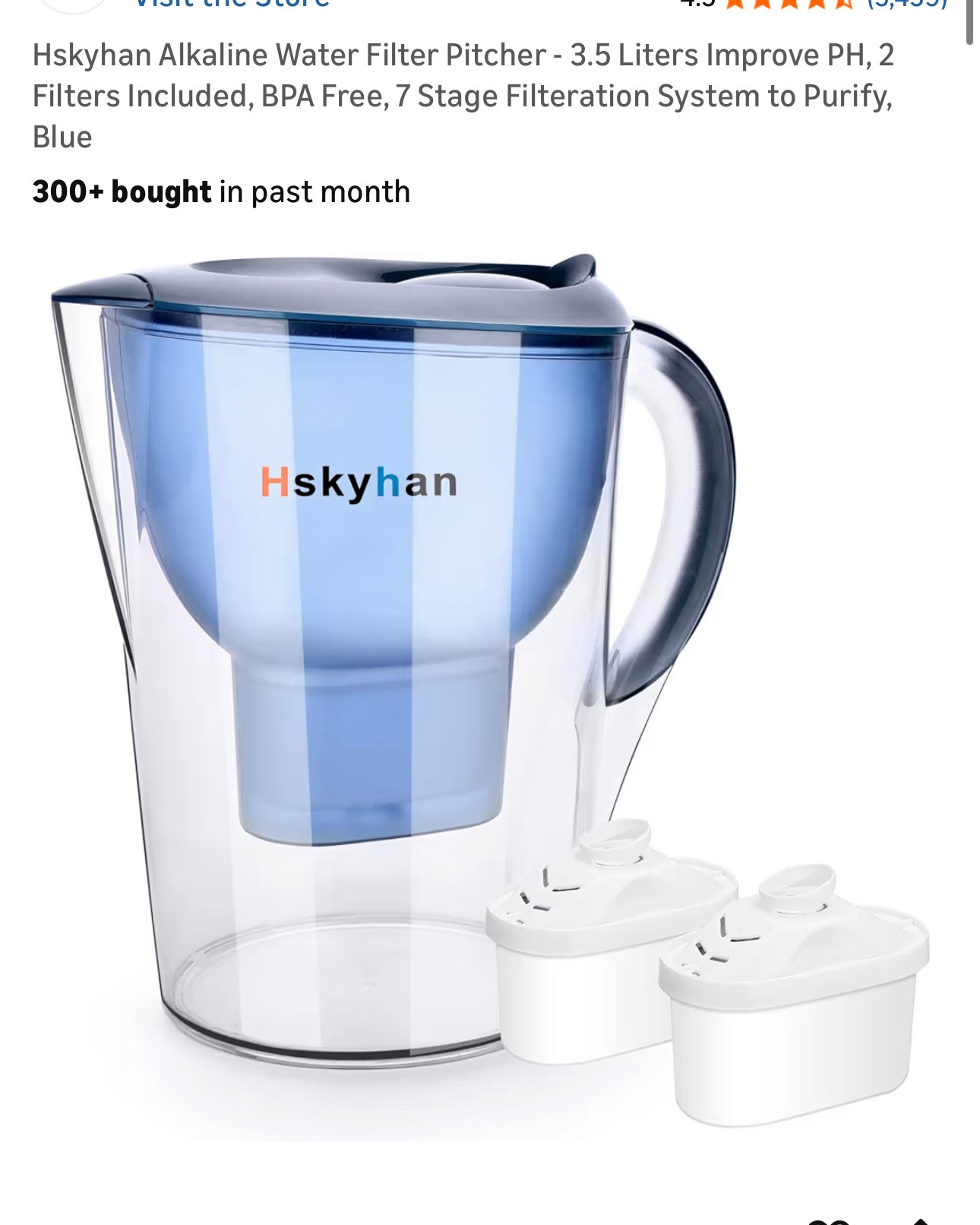 Inexpensive Alkaline water pitcher with extra filters!
Want to purify your water + increase the ph to help with acid reflux effects, overall health, etc?! We love our Hskyhan pitcher and it’s easy to reorder the filters (they’ve continued to be available for years!). 

#LTKFindsUnder50 #LTKFamily #LTKSaleAlert