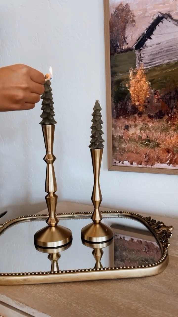 These Christmas tree taper candles are the cutest holiday decor! These are from Amazon but IDENTICAL to ones sold at Anthropologie 

#LTKsalealert #LTKSeasonal #LTKHoliday