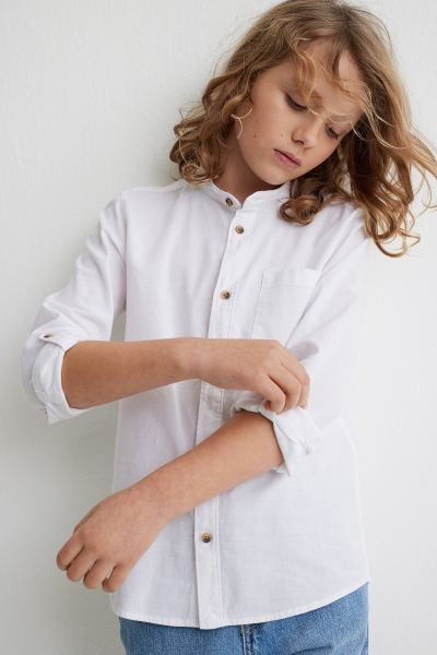 Band-collar Shirt | H&M (US + CA)