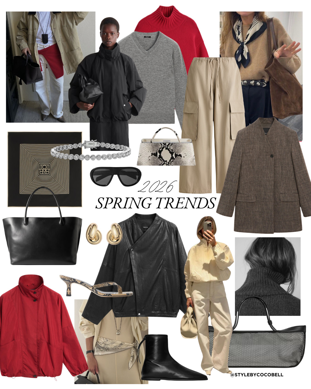 Clean tailoring, relaxed cargos, sharp flats, and subtle statement accessories. Think modern utility, refined textures, snake print accents, and pops of red to energize neutrals. Everything styled in an effortless, minimal way that still feels directional. 

 #LTKspring