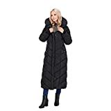 Steve Madden Women's Long Chevron Maxi Puffer Coat | Amazon (US)